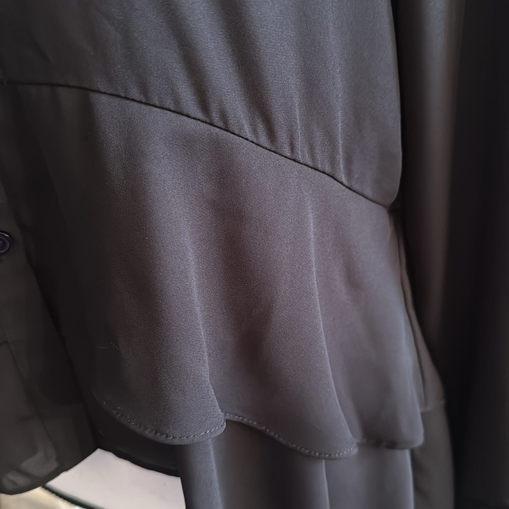 Nordstrom Rack - Black Button Down Top - Size Med… - image 3